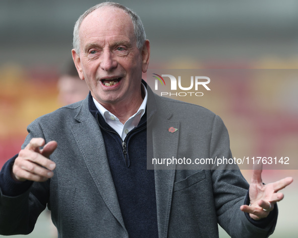 Hartlepool United manager Lennie Lawrence is present during the Vanarama National League match between York City and Hartlepool United at LN...