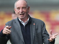 Hartlepool United manager Lennie Lawrence is present during the Vanarama National League match between York City and Hartlepool United at LN...