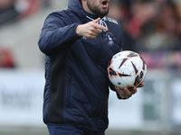 Hartlepool United's Head Coach Anthony Limbrick is present during the Vanarama National League match between York City and Hartlepool United...