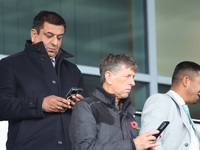 Hartlepool United's Chairman Raj Singh (left) is present during the Vanarama National League match between York City and Hartlepool United a...