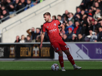 Daniel Batty of York City participates in the Vanarama National League match between York City and Hartlepool United at LNER Community Stadi...