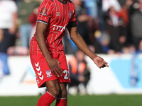 Cameron John of York City participates in the Vanarama National League match between York City and Hartlepool United at LNER Community Stadi...