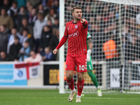 Ollie Pearce of York City plays during the Vanarama National League match between York City and Hartlepool United at LNER Community Stadium...