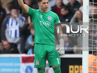 Harrison Male of York City plays during the Vanarama National League match between York City and Hartlepool United at LNER Community Stadium...