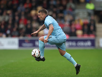 David Ferguson of Hartlepool United participates in the Vanarama National League match between York City and Hartlepool United at LNER Commu...