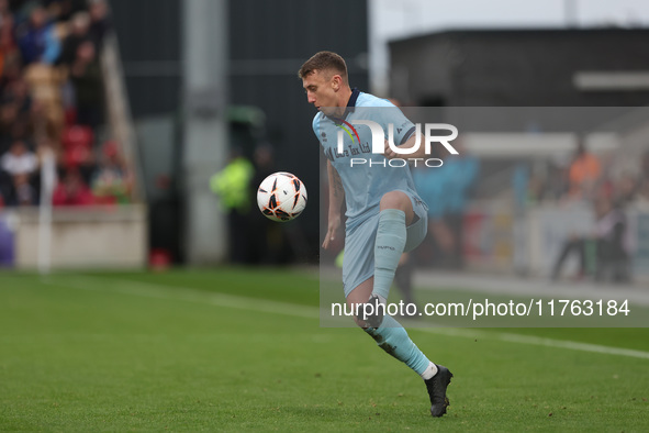 David Ferguson of Hartlepool United participates in the Vanarama National League match between York City and Hartlepool United at LNER Commu...