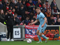 Billy Sass-Davies of Hartlepool United participates in the Vanarama National League match between York City and Hartlepool United at LNER Co...