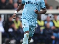 Mani Dieseruvwe of Hartlepool United participates in the Vanarama National League match between York City and Hartlepool United at LNER Comm...