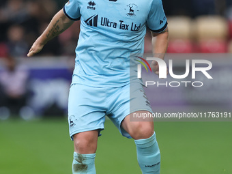 David Ferguson of Hartlepool United participates in the Vanarama National League match between York City and Hartlepool United at LNER Commu...