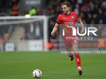 Callum Howe of York City participates in the Vanarama National League match between York City and Hartlepool United at LNER Community Stadiu...