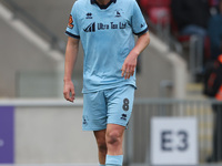 Anthony Mancini of Hartlepool United is in action during the Vanarama National League match between York City and Hartlepool United at LNER...