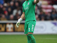 Harrison Male of York City participates in the Vanarama National League match between York City and Hartlepool United at LNER Community Stad...