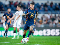 Gianluca Mancini of AS Roma during the Serie A Enilive match between AS Roma and Bologna FC at Stadio Olimpico on November 10, 2024 in Rome,...