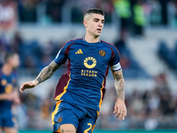 Gianluca Mancini of AS Roma during the Serie A Enilive match between AS Roma and Bologna FC at Stadio Olimpico on November 10, 2024 in Rome,...