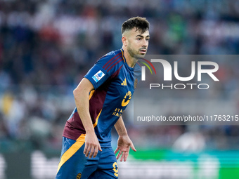 Stephan El Shaarawy of AS Roma looks on during the Serie A Enilive match between AS Roma and Bologna FC at Stadio Olimpico on November 10, 2...