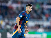 Stephan El Shaarawy of AS Roma looks on during the Serie A Enilive match between AS Roma and Bologna FC at Stadio Olimpico on November 10, 2...