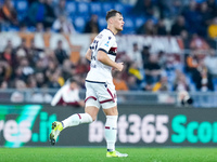 Sam Beukema of Bologna FC during the Serie A Enilive match between AS Roma and Bologna FC at Stadio Olimpico on November 10, 2024 in Rome, I...