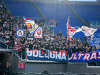 Supporters of Bologna FC during the Serie A Enilive match between AS Roma and Bologna FC at Stadio Olimpico on November 10, 2024 in Rome, It...