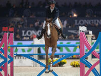 Gregory Cottard rides Gammelgaards Carola during the CSI5*-W Longines FEI Jumping World Cup 2024 Grand Prix presented by KASK at Pala Fimaut...