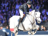 Peder Fredricson rides Catch me Not S during the CSI5*-W Longines FEI Jumping World Cup 2024 Grand Prix presented by KASK at Pala Fimauto in...