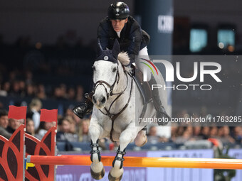 Peder Fredricson rides Catch me Not S during the CSI5*-W Longines FEI Jumping World Cup 2024 Grand Prix presented by KASK at Pala Fimauto in...