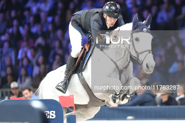 Peder Fredricson rides Catch me Not S during the CSI5*-W Longines FEI Jumping World Cup 2024 Grand Prix presented by KASK at Pala Fimauto in...