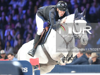 Peder Fredricson rides Catch me Not S during the CSI5*-W Longines FEI Jumping World Cup 2024 Grand Prix presented by KASK at Pala Fimauto in...