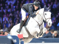 Peder Fredricson rides Catch me Not S during the CSI5*-W Longines FEI Jumping World Cup 2024 Grand Prix presented by KASK at Pala Fimauto in...