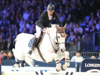 Philippe Rozier rides Dirty Sweet during the CSI5*-W Longines FEI Jumping World Cup 2024 Grand Prix presented by KASK at Pala Fimauto in Ver...