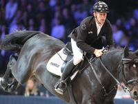 Marcus Ehning rides Coolio 42 during the CSI5*-W Longines FEI Jumping World Cup 2024 Grand Prix presented by KASK, at Pala Fimauto in Verona...