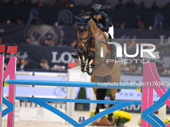 Edwina Tops-Alexander rides Fellow Castlefield during the CSI5*-W Longines FEI Jumping World Cup 2024 Grand Prix presented by KASK, at Pala...