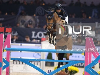 Edwina Tops-Alexander rides Fellow Castlefield during the CSI5*-W Longines FEI Jumping World Cup 2024 Grand Prix presented by KASK, at Pala...