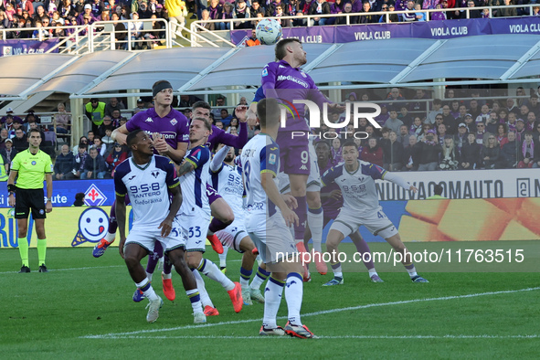 Lucas Beltran of ACF Fiorentina controls the ball during the Italian Serie A football match between ACF Fiorentina and Hellas Verona FC ,on...