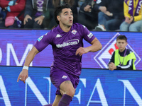 Riccardo Sottil of ACF Fiorentina controls the ball during the Italian Serie A football match between ACF Fiorentina and Hellas Verona FC ,o...