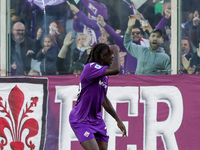 Moise Kean of ACF Fiorentina celebrates after goal during  the Italian Serie A football match between ACF Fiorentina and Hellas Verona FC ,o...