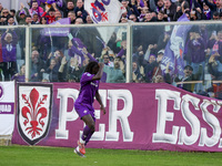 Moise Kean of ACF Fiorentina celebrates after goal during  the Italian Serie A football match between ACF Fiorentina and Hellas Verona FC ,o...