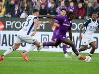 Moise Kean of ACF Fiorentina controls the ball during the Italian Serie A football match between ACF Fiorentina and Hellas Verona FC ,on Nov...