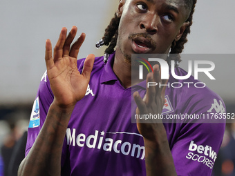 Moise Kean of ACF Fiorentina during the Italian Serie A football match between ACF Fiorentina and Hellas Verona FC ,on November 10 , 2024 at...