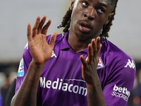 Moise Kean of ACF Fiorentina during the Italian Serie A football match between ACF Fiorentina and Hellas Verona FC ,on November 10 , 2024 at...