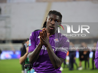 Moise Kean of ACF Fiorentina during the Italian Serie A football match between ACF Fiorentina and Hellas Verona FC ,on November 10 , 2024 at...