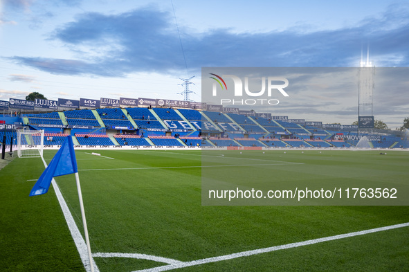 A general view of the stadium before the La Liga EA Sports 2024/25 football match between Getafe CF and Girona FC at Estadio Coliseum in Get...