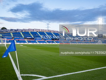 A general view of the stadium before the La Liga EA Sports 2024/25 football match between Getafe CF and Girona FC at Estadio Coliseum in Get...