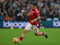 Jota Silva of Nottingham Forest runs with the ball during the Premier League match between Nottingham Forest and Newcastle United at the Cit...