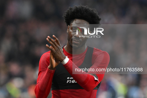 Ola Aina of Nottingham Forest looks dejected after a defeat during the Premier League match between Nottingham Forest and Newcastle United a...