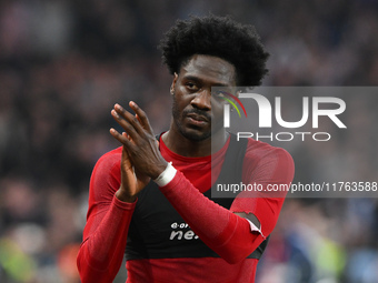 Ola Aina of Nottingham Forest looks dejected after a defeat during the Premier League match between Nottingham Forest and Newcastle United a...