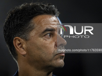 Miguel Angel Sanchez (Michel), head coach of Girona FC, is seen during the La Liga EA Sports 2024/25 football match between Getafe CF and Gi...