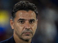 Miguel Angel Sanchez (Michel), head coach of Girona FC, is seen during the La Liga EA Sports 2024/25 football match between Getafe CF and Gi...