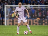 Daley Blind of Girona FC is in action with the ball during the La Liga EA Sports 2024/25 football match between Getafe CF and Girona FC at E...