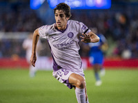 Bryan Gil of Girona FC is seen in action during the La Liga EA Sports 2024/25 football match between Getafe CF and Girona FC at Estadio Coli...