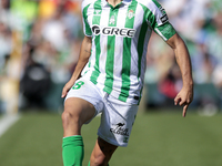 Pablo Fornals of Real Betis runs with the ball during the La Liga EA Sport match between Real Betis and RC Celta de Vigo at Benito Villamari...